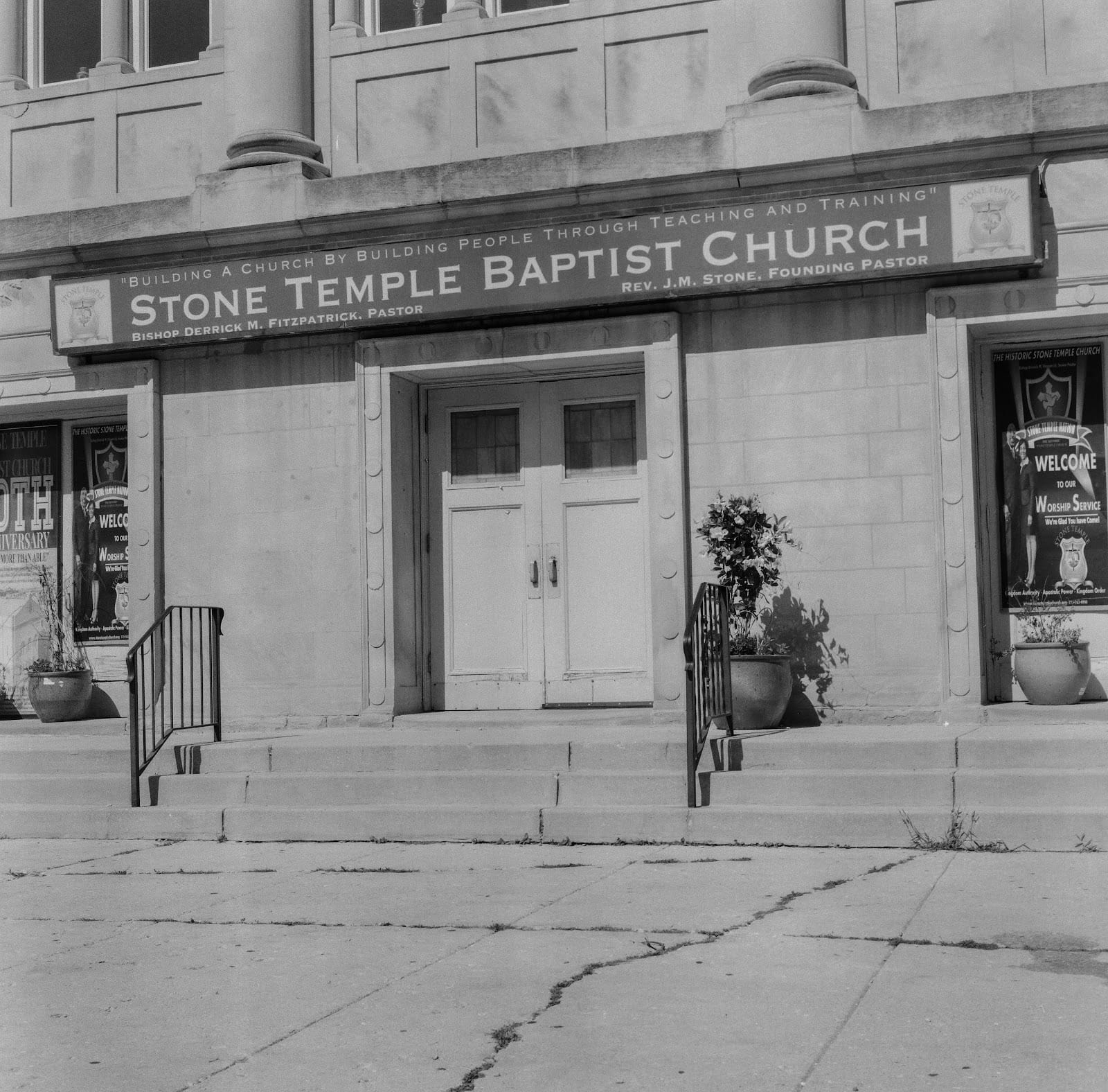 The entrance to Stone Temple Baptist Church. | Genesis Falls/15 West